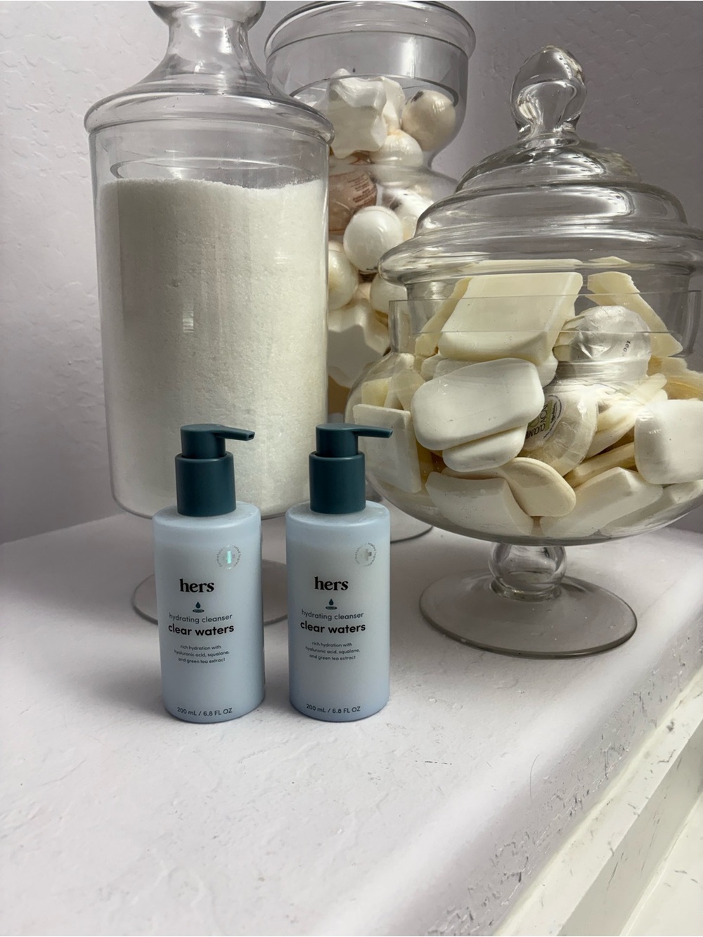 Hers Clear Waters Facial Cleanser 6.8 oz - Lot of 2